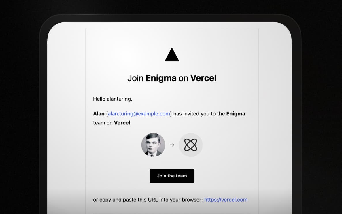 Rendered HTML template